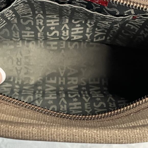 Harveys Seatbelt Purse Crossbody Bag Brown Chestnut Expresso 10"x10" Zip Closure - Picture 16 of 16